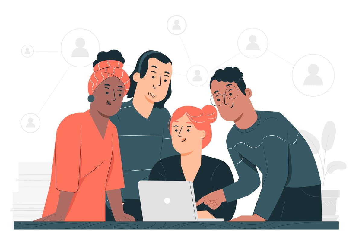 Our team at work